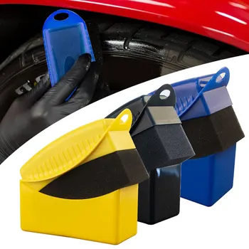1 шт. губка для полировки автомобильных колес, щетка для вощения, щетка для мытья ABS-пластика, губчатая щетка для чистки, аксессуары для чистки автомобиля