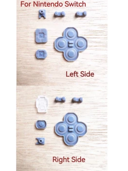 10 Комплектов Оригинальных Для Nintend Switch NS Joy-Con Левый Правый Контроллер Проводящая Резиновая Силиконовая Накладка Для Кнопок Комплект Для JoyCon