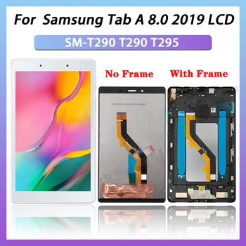 100% Тестовый Оригинал Для Samsung Tab A 8.0 2019 SM-T290 SM-T295 T290 T295 Сенсорный Экран ЖК-дисплей Дигитайзер Стеклянная Панель В сборе