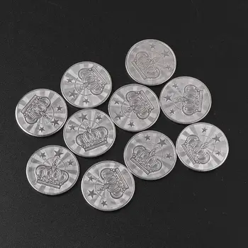 10шт 25мм монет для аркадных игр, жетоны с пентаграммой из нержавеющей стали, жетоны для игрового автомата