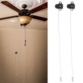 2 Шт Выключатель света на шнуре для ванной Комнаты, настенный светильник, Дополнительные Переключатели, Натяжение потолка