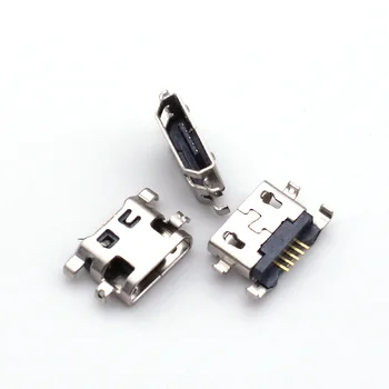 30-100шт Разъем Micro Mini USB для Зарядки Порта для Lenovo A708t S890 Alcatel 7040N HuaWei G7 G7-TL00 Разъем для Передачи данных Зарядного Устройства