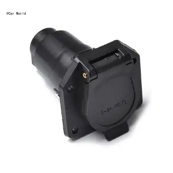 6XDB 7-контактный штекерный адаптер для прицепа, Прочный водонепроницаемый штекер для буксировки 12 В фаркопа