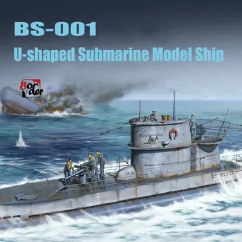 BORDER BS-001 1/35 U-образная модель подводной лодки Корабль со смоляными солдатиками, набор моделей для модели Gundam