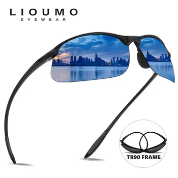 LIOUMO Ultralight TR90, Поляризованные солнцезащитные очки, Мужские велосипедные очки, Мужские Спортивные очки с защитой от ультрафиолета sonnenbrille herren