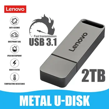 Lenovo USB 3.1 2 ТБ Флэш-накопители Высокоскоростной Флеш-накопитель 1 ТБ 512 ГБ Usb Pendrive Type-c Портативный Флэш-диск 128 ГБ Для Android PC / ps4