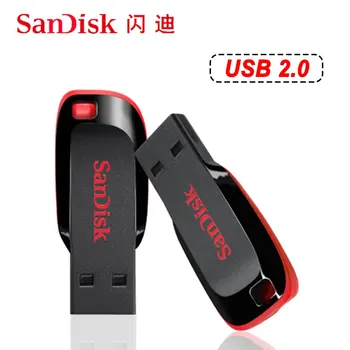 Sandisk Флешка 128 гб 64 гб 32 гб 16 гб Мини USB Флэш-накопитель 32 64 128 16 ГБ Флеш-накопитель 2,0 USB-Накопитель с Ключевой Памятью Для Телефона