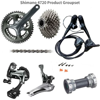 Shimano Tiagra 4720 10 Speed Groupset 2x10 Speed 50/34 52/36 170 мм Дорожный велосипед Groupset