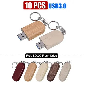 USB 3.0 с брелоком для ключей деревянный USB флэш-накопитель Creative Pendrive 8GB 16GB 32GB 64GB Memory stick U disk pen drive бесплатная доставка