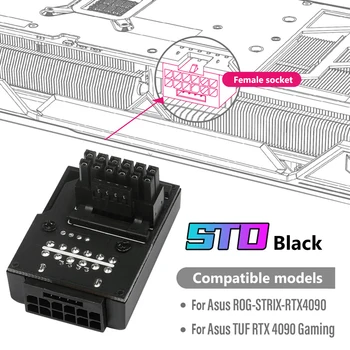 Адаптер Питания ATX3.0 450 Вт 90-Градусный Разъем PCI-E 5.0 