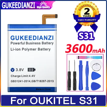 Аккумулятор для мобильного телефона Bateria 3600 мАч для высококачественной батареи OUKITEL S31
