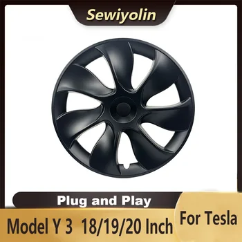 Аксессуары для автомобильных колесных дисков Tesla Model Y 3 18 19 20 Дюймовая крышка ступицы, автомобильные колпаки с высокой производительностью, полный люфт обода и плюй