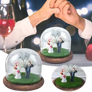 Большой шар с орнаментом, Микро Мини-Стеклянное покрытие, украшение на свадьбу, подарок на День Святого Валентина, Милые Мультяшные младенцы, Второе Рождественское украшение