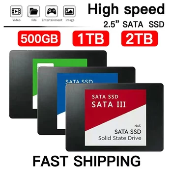 Быстрый SATA SSD 2,5-дюймовый высокоскоростной твердотельный накопитель 480 ГБ 500 ГБ HD 1 ТБ Внутренний твердотельный накопитель 2 ТБ для ноутбуков SSD Notebook