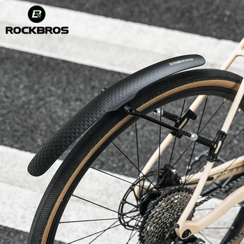 Велосипедный брызговик ROCKBROS, велосипедное крыло, мягкий пластиковый брызговик из полипропилена, прочный на дороге, подходит для аксессуаров для защиты велосипедов