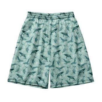 Гавайские пляжные шорты Мужская и женская одежда с цифровой 3D печатью повседневные шорты Модный тренд парные брюки