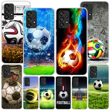 Дизайн Футбольного мяча Phnoe Чехол для Samsung Galaxy A14 A54 A34 A24 A13 A53 A33 A23 A52 A12 A32 A22 A03S A02S A04S Уникальный