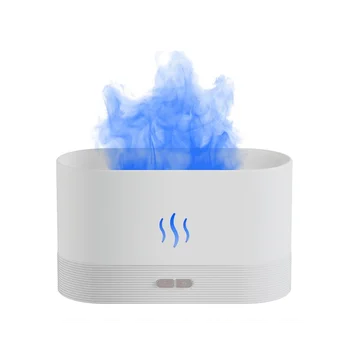 Диффузор-увлажнитель воздуха, ультразвуковой генератор холодного тумана, Противотуманная светодиодная масляная лампа белого цвета