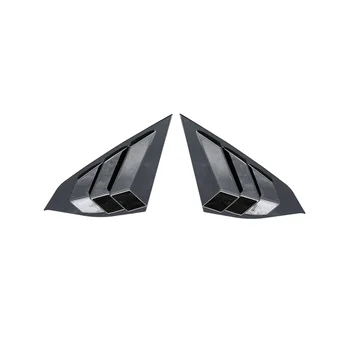Для Honda Accord 2018-2022 Глянцево-черная задняя боковая вентиляционная решетка жалюзи на четверть окна