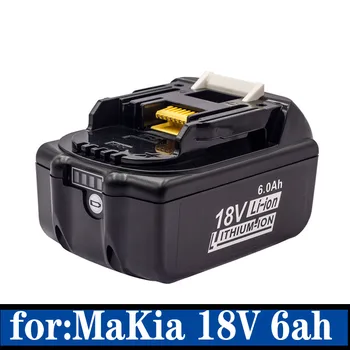 Для Makita 18V Оригинальный Электроинструмент BL1860 Аккумуляторная Батарея 18V 6000mAh Li-IONBL1840 BL1850 BL1830 BL1860B