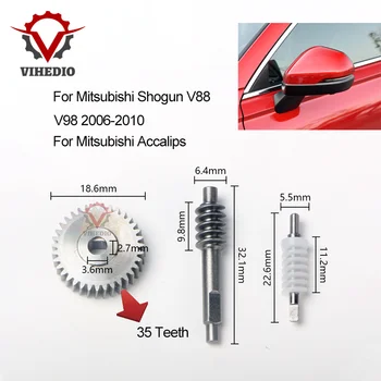 Для Mitsubishi Shogun V88 V98 2006-2010 Accalips Складное Автомобильное Зеркало Заднего Вида OEM Gear Power 35 Зубьев Электрический Сменный Аксессуар