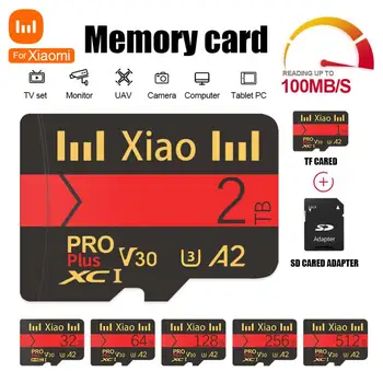Для Xiaomi Высокоскоростная Карта Памяти 1 ТБ 2 ТБ U3 V30 Class 10 Micro TF SD-Карта 128 ГБ 256 ГБ 512 ГБ SD-Карта Для Cam PC Nintendo Switch