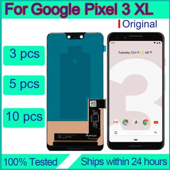 Для Замены Экрана Google Pixel 3 XL Оптом Оригинальный Ремонт Сенсорного дисплея Tauschen Pantalla LCD Reparatur В сборе ШТ.