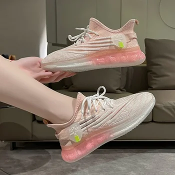 Женская обувь 2023, Высококачественные теннисные кроссовки на платформе, повседневная обувь для бега на открытом воздухе, нескользящие легкие кроссовки для бега