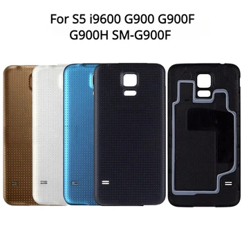 Задняя крышка для Samsung Galaxy S5 i9600 G900 G900F G900H SM-G900F Корпус Крышка батарейного отсека Задняя дверца