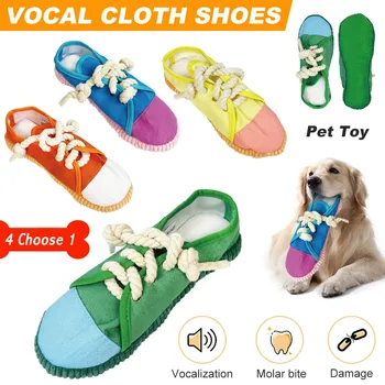 Игрушки для собак, креативная форма обуви, скрипучая игрушка, прочная и безопасная игрушка для игры с собаками, забавная обувь, звуковая игрушка для маленьких и средних домашних животных