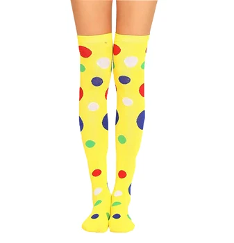 Комплект носков Высокие чулки Носки KHalloween Выше колена Чулки Фестиваль косплея клоуна Реквизит для костюмированной вечеринки