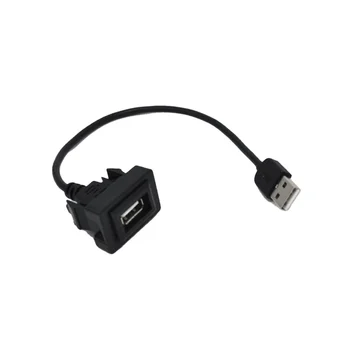 Крепление Панели Заподлицо с Портом Приборной панели USB для Toyota Current Outlet USB Socket 2.0 Port Panel Extension Cable Adapter