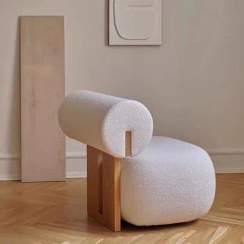 Кресло-трон для гостиной, милый диван для макияжа, деревянные белые стулья для отдыха, пол в стиле фанк, Стильная мебель Sedie Sala Da Pranzo