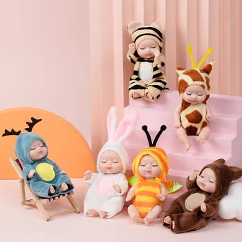 Кукла-Реборн с имитацией сна 11 см, девочка-принцесса, пластиковые куклы, игрушки для девочек, игрушки и аксессуары для одежды, подарок на день рождения для детей