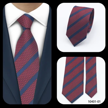 ЛИЛ 7 см Шелковый галстук в темно-красную диагональную полоску премиум-класса для профессионалов бизнеса, элегантный мужской галстук изысканного дизайна.