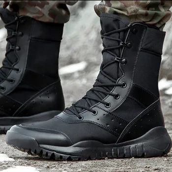 Летние и осенние альпинистские ботинки унисекс, водонепроницаемые армейские ботинки из дышащей сетки для спецназа, сверхлегкие военные ботинки