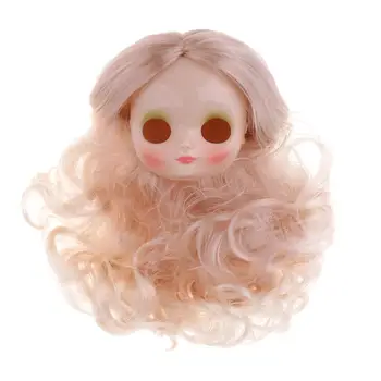 Лицевая панель из белой кожи, короткие вьющиеся волосы для куклы Neo Middle Blythe