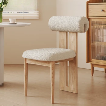 Мебель в скандинавском стиле, обеденный стул из массива дерева со спинкой, кресло для отдыха, простые и современные Удобные обеденные стулья