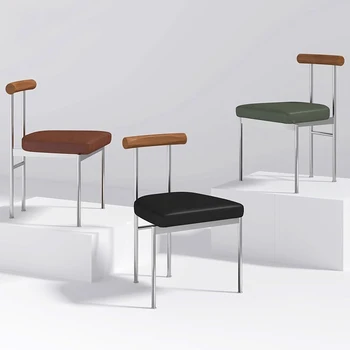 Металлические Деревянные обеденные стулья, мебель, роскошные итальянские скандинавские стулья для гостиной, Дизайнерская кухонная мебель Sillas De Comedor