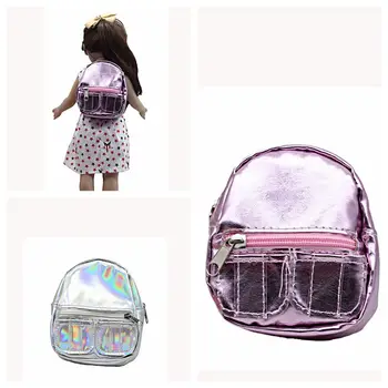 Мини-сумка для куклы своими руками, Подарки для детей, Школьный рюкзак 18 дюймов, Рюкзак для девочек, Кукольный рюкзак