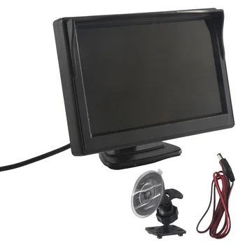 Монитор с 5-дюймовым экраном 800X480 TFT LCD HD с двойным монтажным кронштейном для камеры автомобиля/заднего вида/DVD/медиаплеера