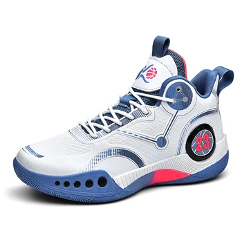 Мужская баскетбольная обувь для фитнеса, белая спортивная обувь, нескользящая уличная спортивная обувь, баскетбольная обувь для соревнований