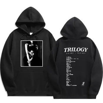 Музыкальный альбом The Weeknd Trilogy с графическим рисунком Толстовка мужская женская винтажная толстовка в стиле хип-хоп оверсайз повседневные толстовки в стиле панк уличная одежда