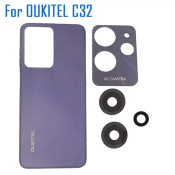 Новая оригинальная крышка батарейного отсека OUKITEL C32, детали декора задней камеры искусственного интеллекта С объективом задней основной вспомогательной камеры Для телефона OUKITEL C32