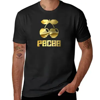 Новая футболка Pacha Ibiza club gold edition - мужская одежда с островом Ибица, эстетичная одежда, черные футболки для мужчин
