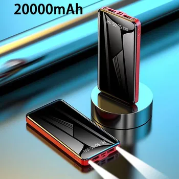 Новинка 2023 года, 50000 мАч, светодиодный дисплей, оснащенный портативным мобильным зарядным устройством PD fast мощностью 20 Вт, Повербанк