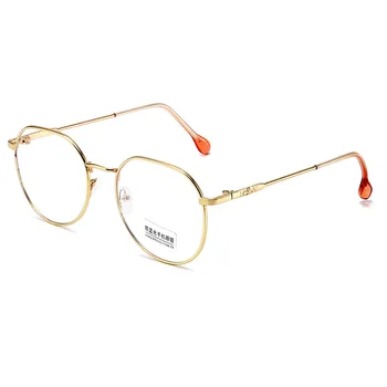 Новые винтажные круглые очки в оправе, женские очки с защитой от синего света, прозрачные оптические очки, очки с прозрачными линзами, Gafas