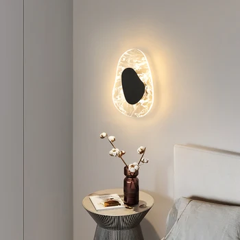 Новый современный наружный и внутренний светодиодный настенный светильник для спальни, гостиной, ТВ-фона, домашнего декора, освещения коридора, крыльца, ламп, люстр