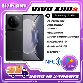 Оперативная память 256 Официальный Новый 5G Мобильный Телефон VIVO X90s X90S Dimensity9200 + 6,78-дюймовый AMOLED 120 Гц 50-Мегапиксельная Камера 4690 Мач120вт Super Charge NFC