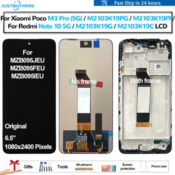 Оригинал для Xiaomi Poco M3 Pro для Redmi Note 10 5G ЖК-дисплей Pantalla с сенсорной панелью, Дигитайзер экрана в сборе, замена ЖК-дисплея